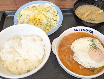 煮込みキャベツのエッグトマトハンバーグ（全体）