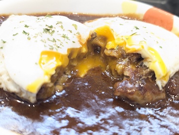 デミたまハンバーグ定食（感想）