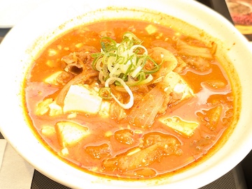牛豆腐キムチチゲセット(感想)