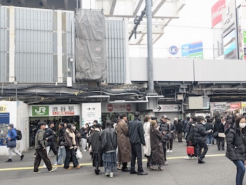 南改札（ハチ公口への方面）