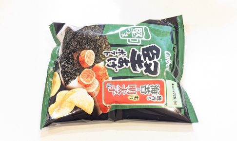 カルビー 堅あげポテト 堅つま 磯香る海苔と炙り明太子味