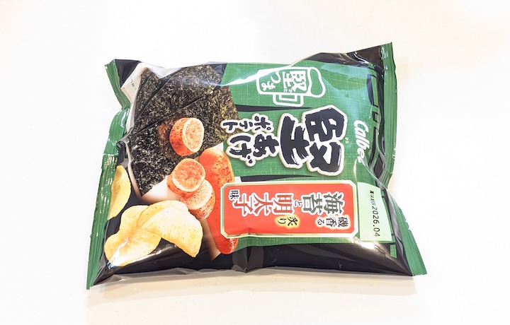 カルビー 堅あげポテト 堅つま 磯香る海苔と炙り明太子味