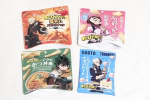 僕のヒーローアカデミアのキャラをイメージしたお菓子たち