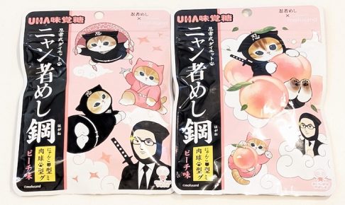 UHA味覚糖【ファミリ～にゃ～ト大作戦！】ニャン者めし鋼ピーチ味