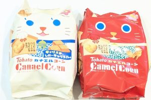 東ハトの「カナエルコーン」やコンビニ限定の巨大なキャラメルコーンなど