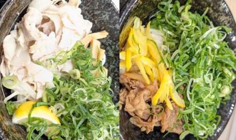 はなまるうどん 魚介豚骨つけ麺とゆず牛肉つけ麺（2026年3月）