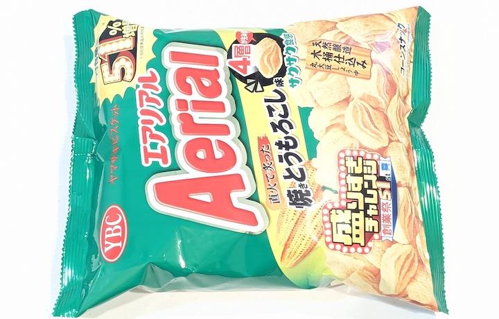 ヤマザキビスケット エアリアル 焼きとうもろこし味 51％増量