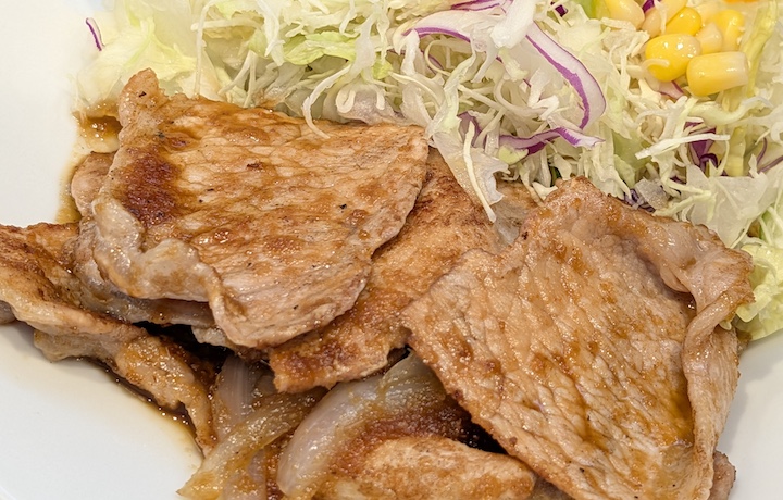 松屋のレギュラーメニュー 生姜焼き（2026年7月7日）