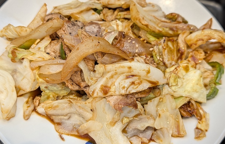 松屋の「回鍋肉」と「豆乳ぷりん」（2026年7月14日）